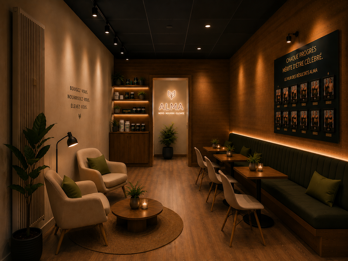 Smoothie ALMA dans une ambiance lounge